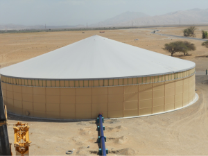 Silo blanket   A cost effective blanket that protects the environment against produced gases. In a gas retardant version the silo cover can be used for slurry storage, waste- or biogas installations. 